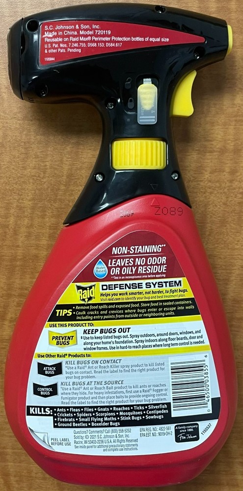 Raid Max Defend Perimeter Protection 30 fl oz Auto Trigger same as pictures