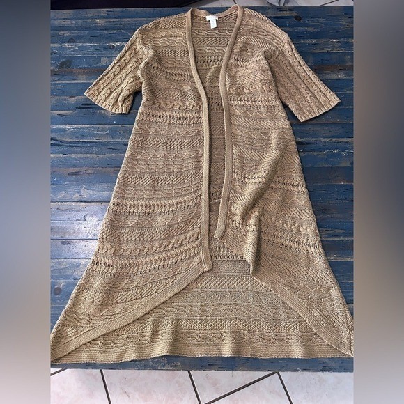 Boho Duster Cardigan Open-Front Longline Plus size 1x Fall Spring Whimsy