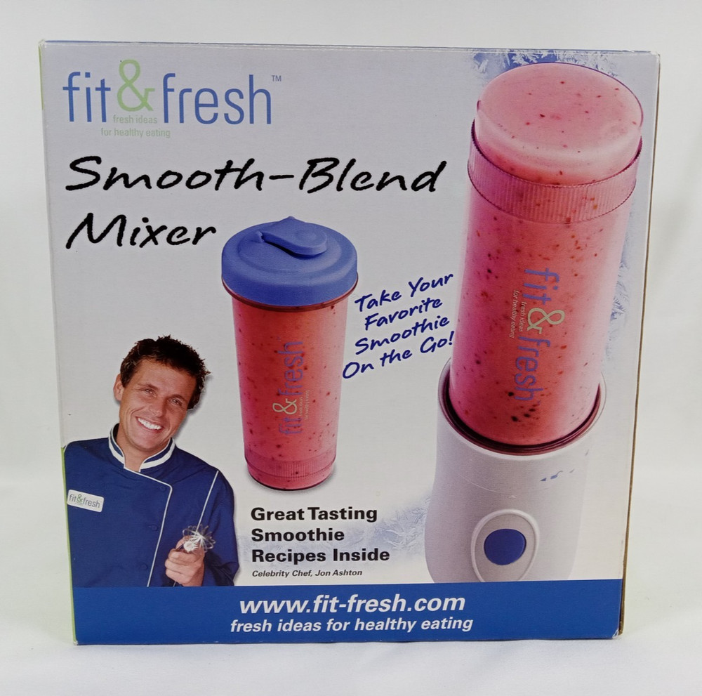 Fit & Fresh Smooth-Blend Mixer Personal Smoothie Maker Blender NEW