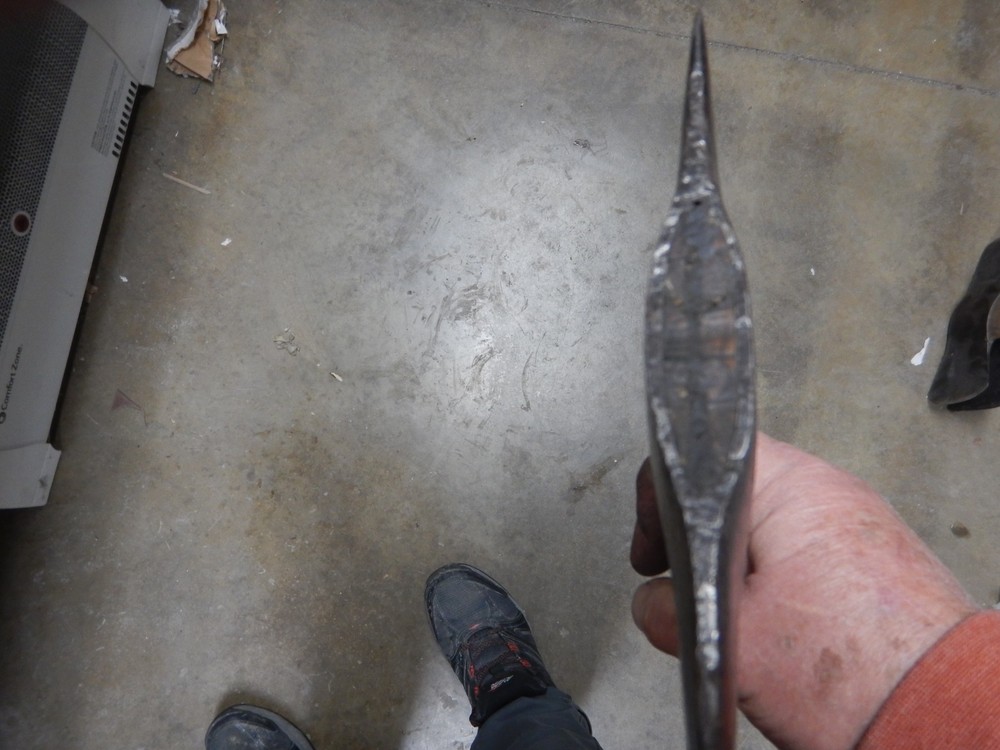 Vintage Simmons Double bit axe -octagon straight Handle may be hand made handle?