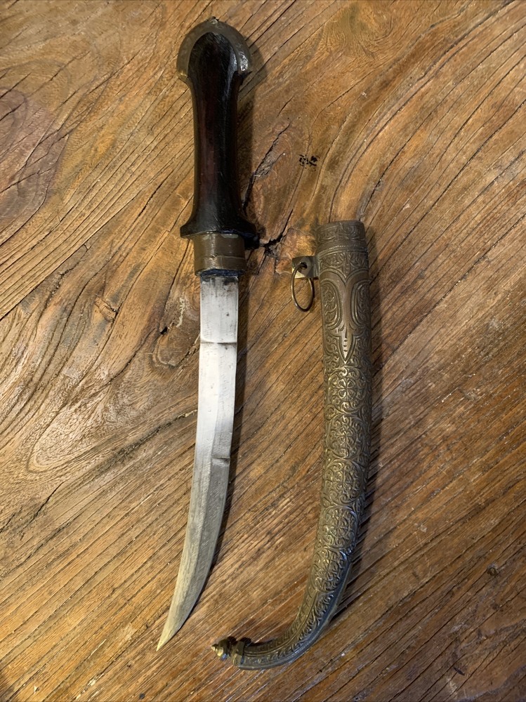 OLD Antique Arabian Moroccan Dagger - 9inch Sharp Blade