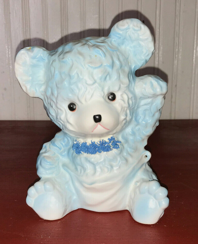 1963 SAMSON IMPORT BABY BLUE BOY BEAR PLANTER