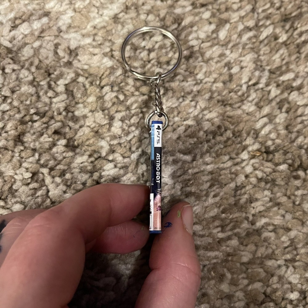 Custom Astro Bot PS5 Case Resin Keychain Handmade
