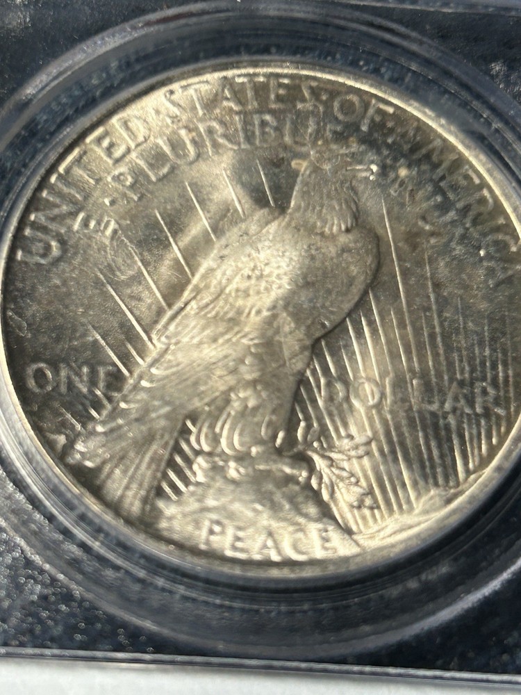 1923 $1 Peace Silver Dollar PCGS MS 64 CAC Older Solid Blue Label