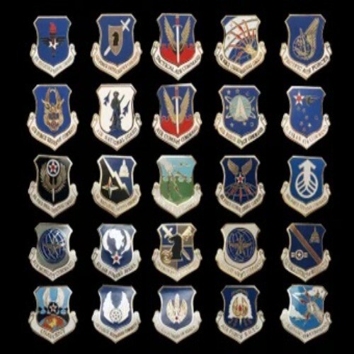 Military Command Pins 1.5"