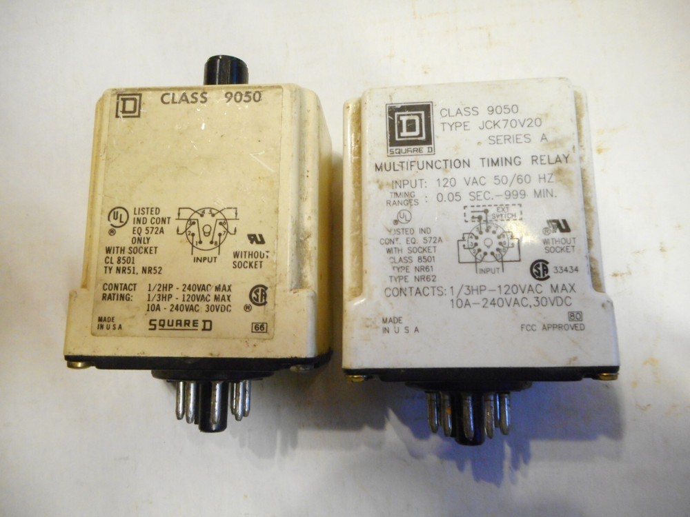 Pair Used Square D 9050 8