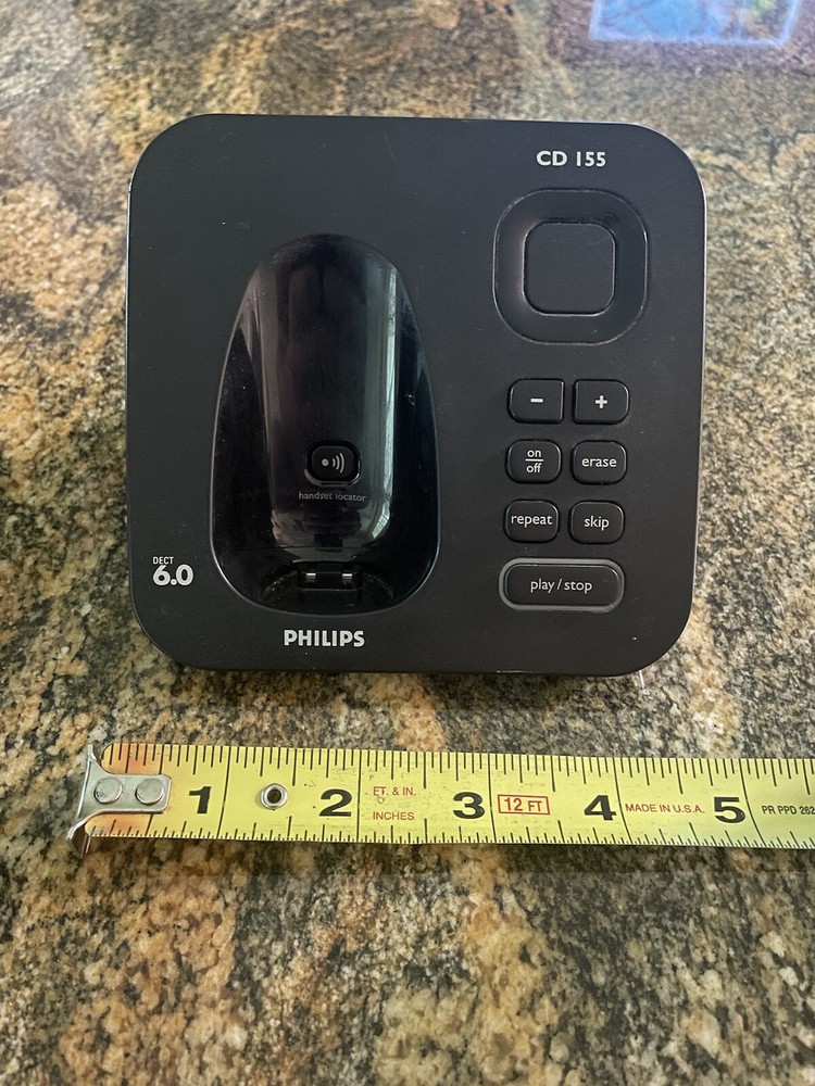 Philips 6.0 CD155 CD 155 Single Cordless Charger Cradle Base