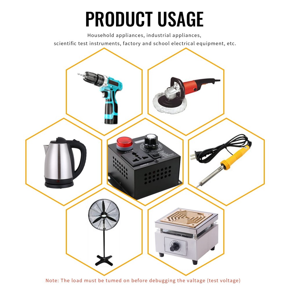 AC Motor Speed Controller 120V Variable Speed Controller & Fan Speed Controll...