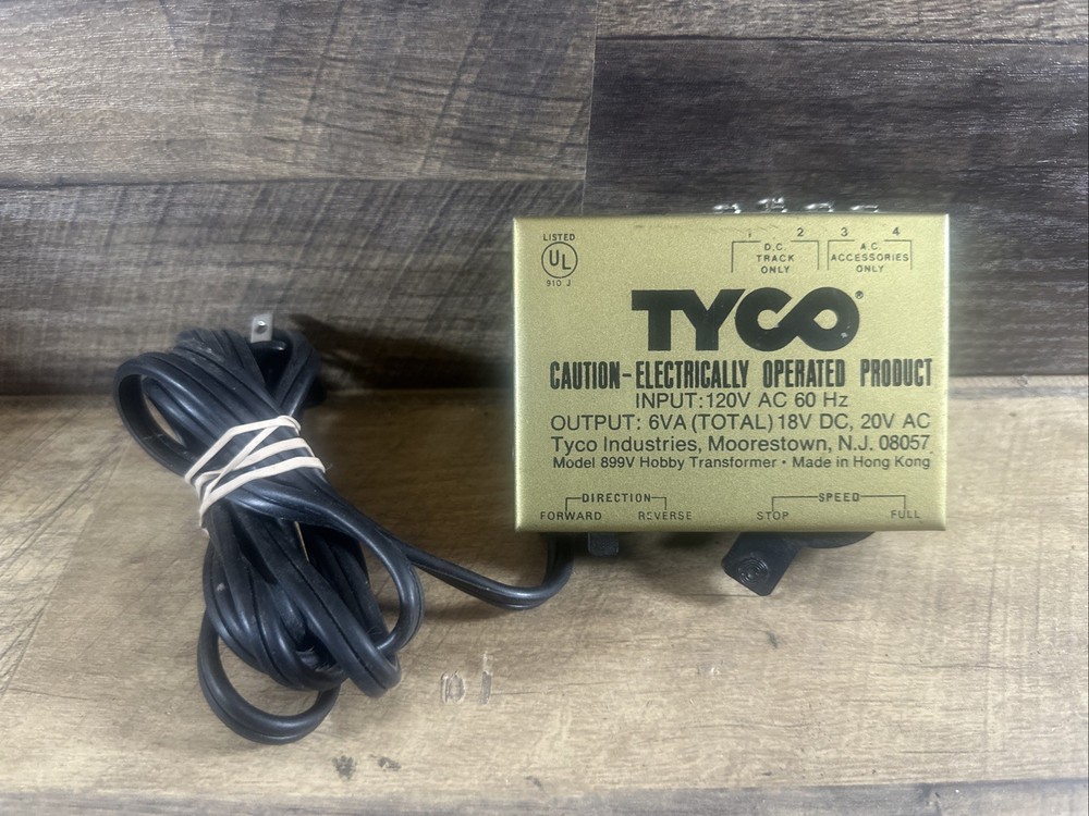 Tyco HO Electric Power Pack Train Transformer Model 899B Tested 💯