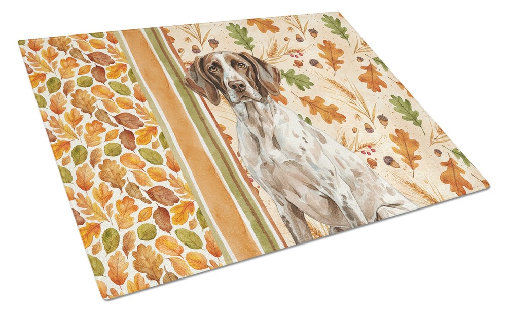 German Shorthaired Pointer Fall Glass Cutting Board WDK7848LCB