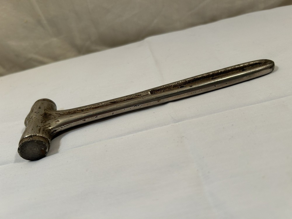 Antique Cast Log Tree Bark Pattern Small Hammer 7.5”