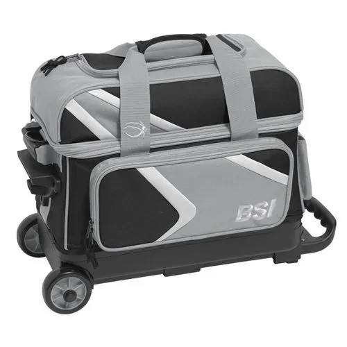 BSI Dash 2 Ball Double Roller Grey Bowling Bag