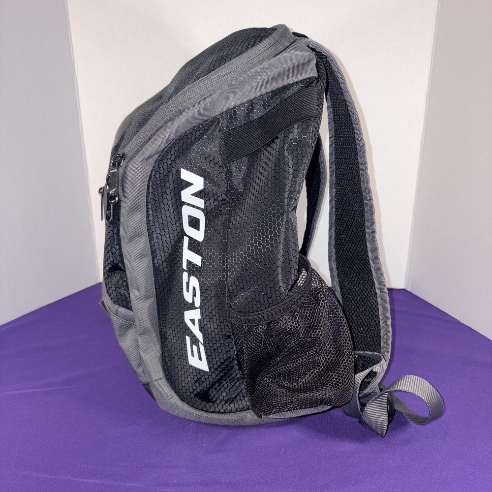 Easton Game Ready Backpack Baseball Softball Black/Gray (Pre-Owned) Ships Folded