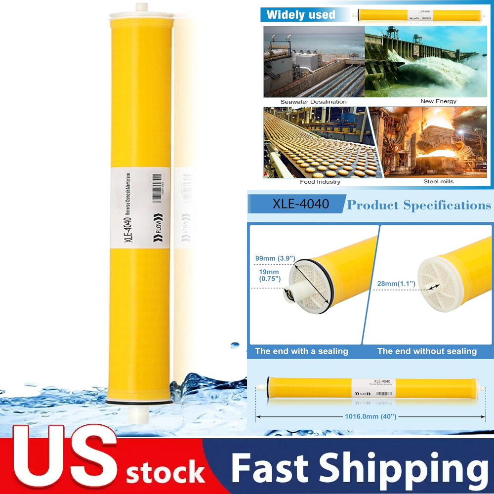 Ozmosis XLE-4040 Reverse Osmosis RO Membrane for Water Filtration System 4"x40"