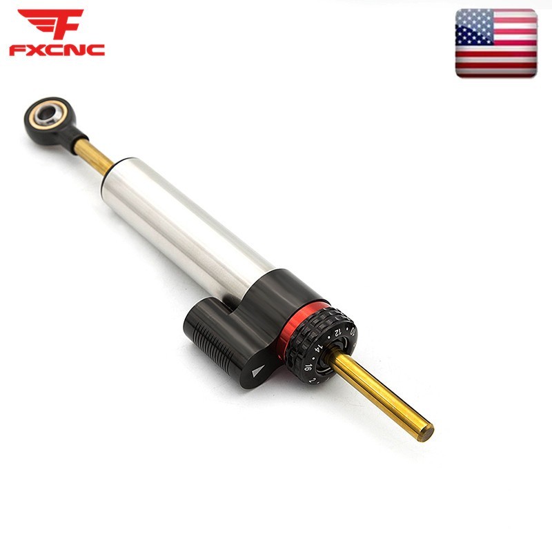 FXCNC Universal Steering Damper Linear Stabilizer Reversed Adjustable 255MM New