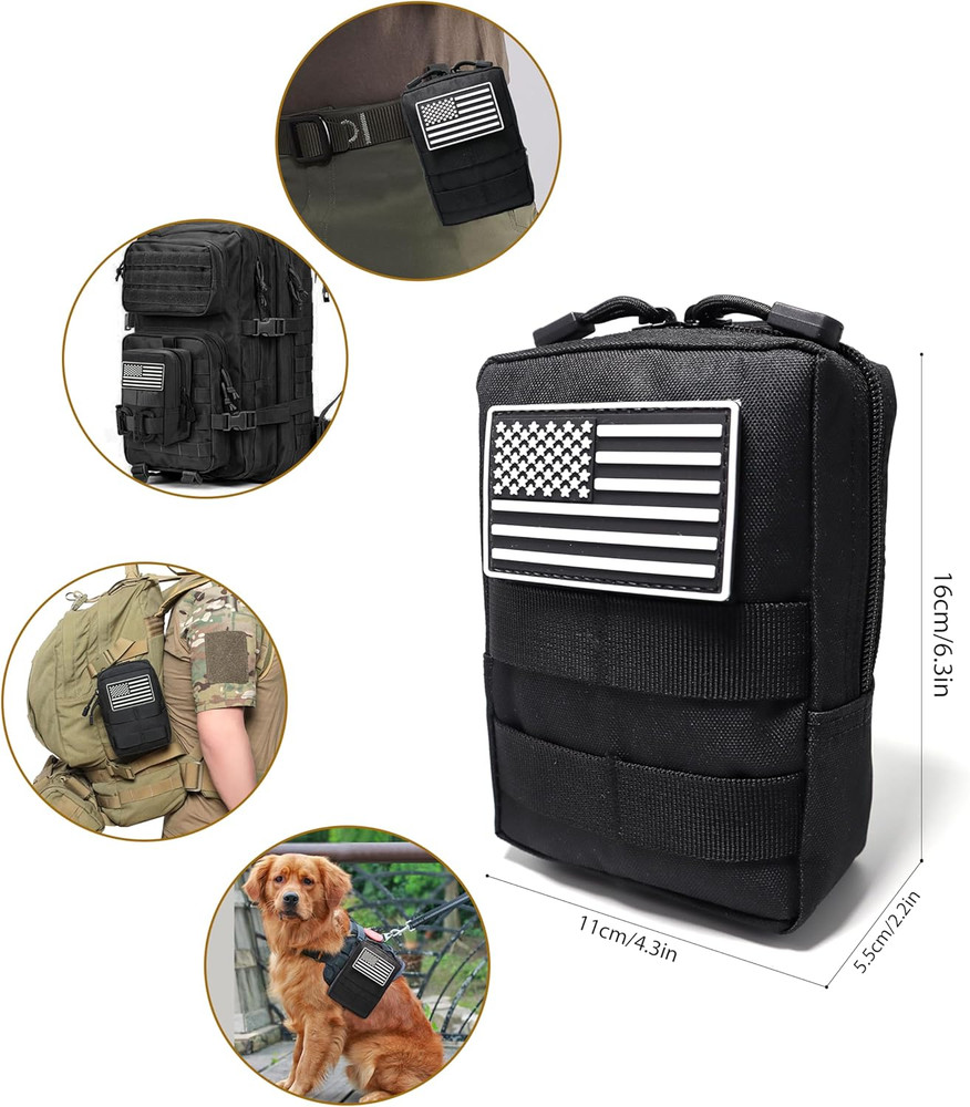 2 Pack Tactical Molle Pouches Small Molle Utility Pouch Small Tactical Accessory