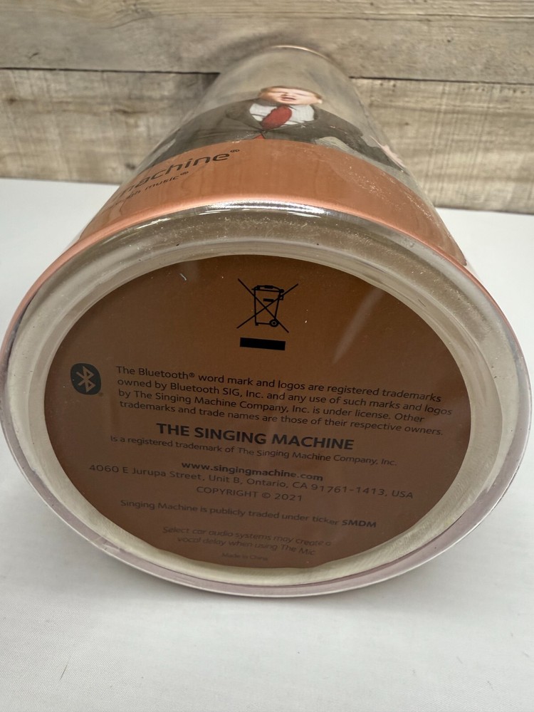 Singing Machine Carpool Karaoke Mic 2.0 - Black/Gold