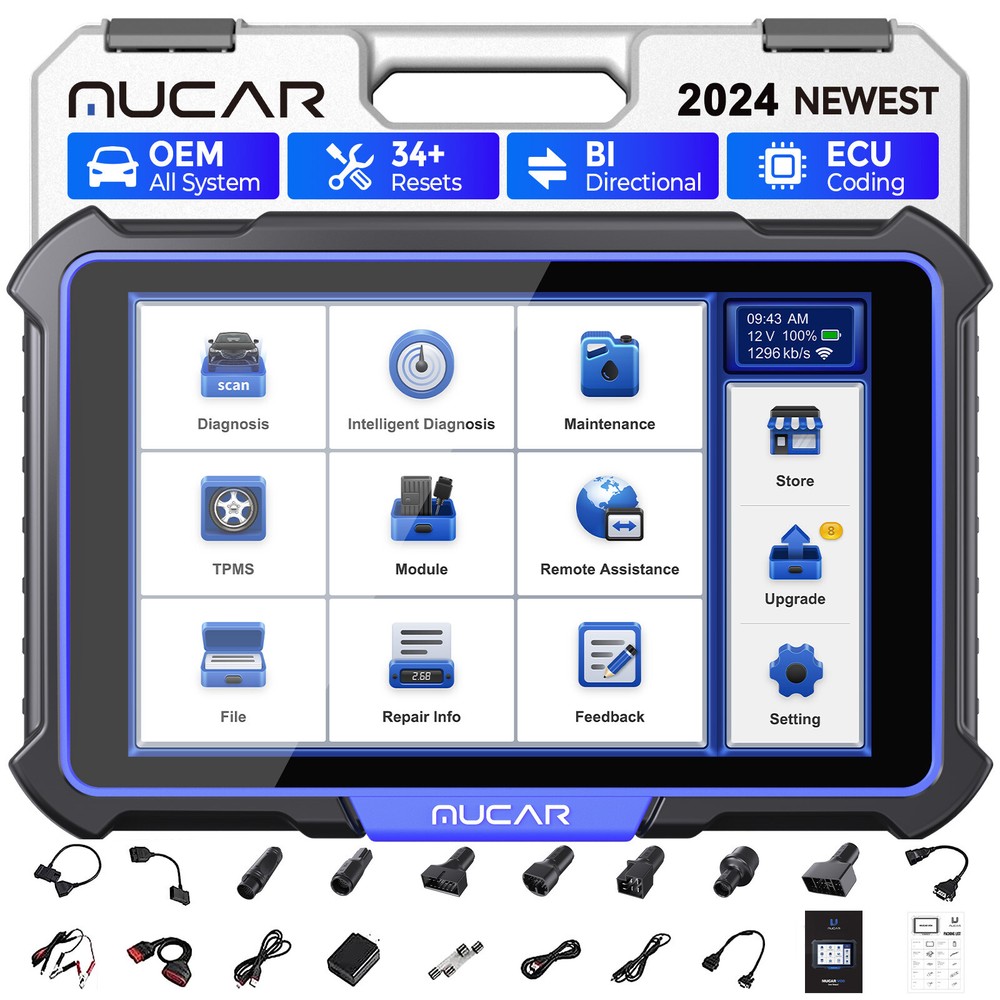 MUCAR VO8 OBD2 Scanner Key Coding All System Diagnostic Tool Bidirectional