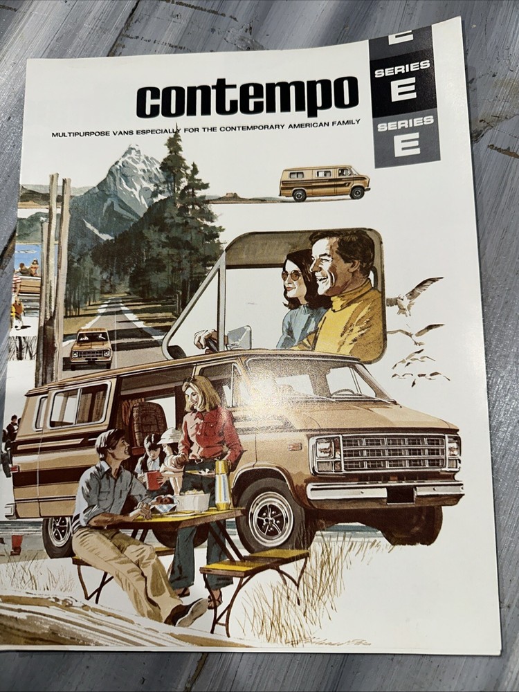 Contempo Van Sales Brochure series E 1978 Original Copy