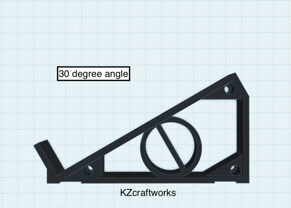 30º Angle Stand for Poly Effects Beebo / Digit - Guitar Effects - BLACK - USA
