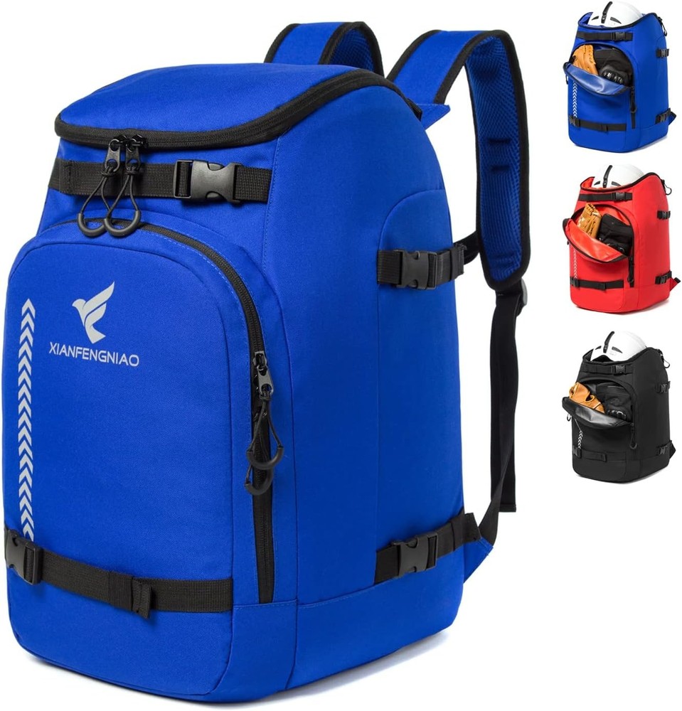 Ski Boot Bag, Lightweight Ski Boot Travel Backpack for Ski & Snowboard Boots,...