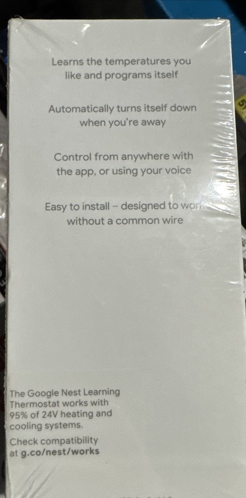 NEW SEALED Google Nest Learning Thermostat (3rd Generation) - WHITE