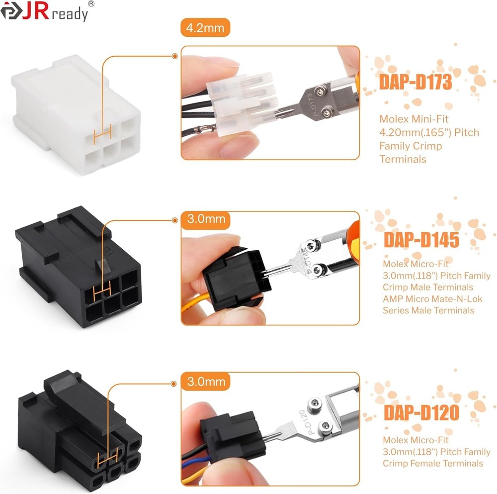 2Pcs Molex Pin Extractors Microfit Remover Terminal Release Tool Kit for Mole...