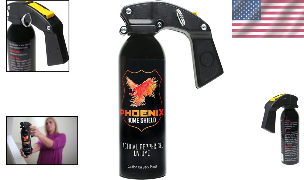 Self-Defense Pepper Gel with Pull Pin & 25ft Range – Maximum Strength Protection