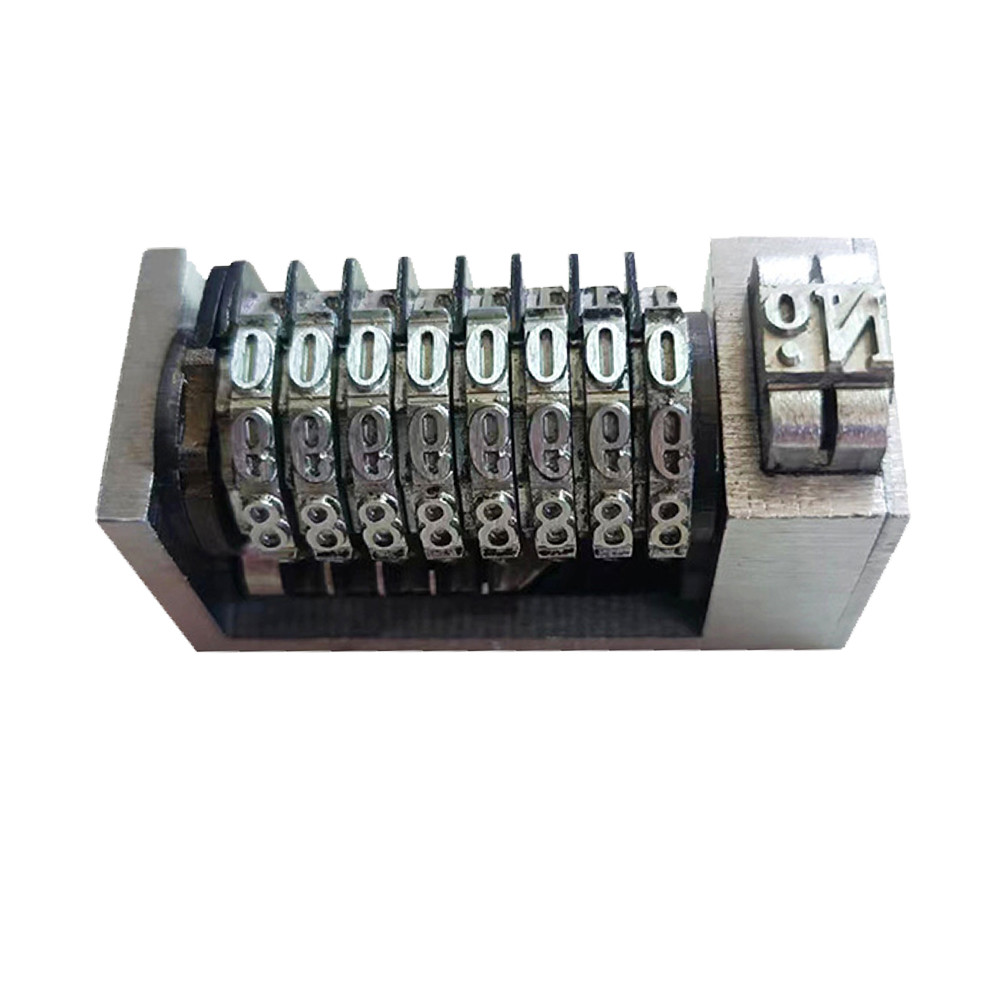 8 Digits Numbering Machine Forward for Letterpress Number Coding 4X8