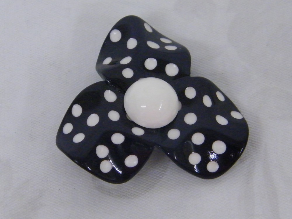 Vintage Flower Dice Good Luck Charm