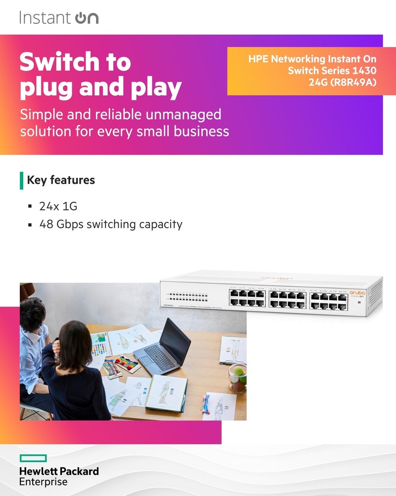 Aruba Instant On 1430 24G Switch R8R49AABA