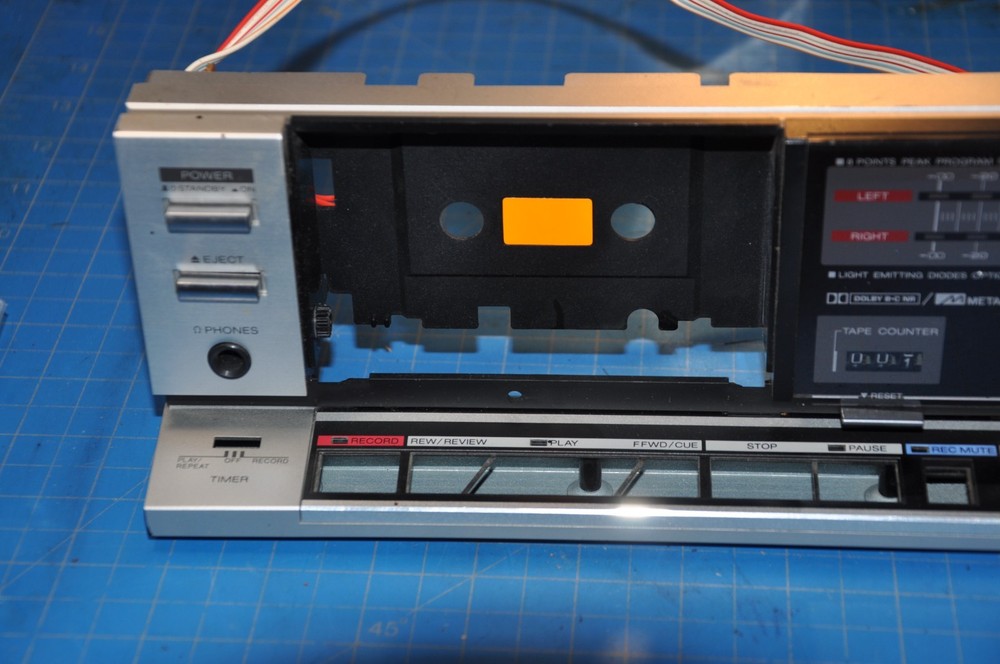 Aiwa F330 Cassette Deck Replacement Parts Front Face Panel Plate