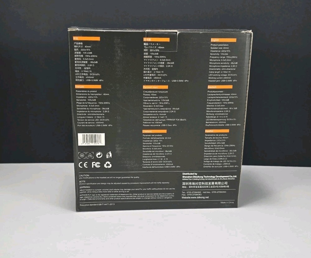 PYTHON FLY G9000 MAx Stereo Gaming Headset for PS4/5 PC Xbox Noise CANCEL