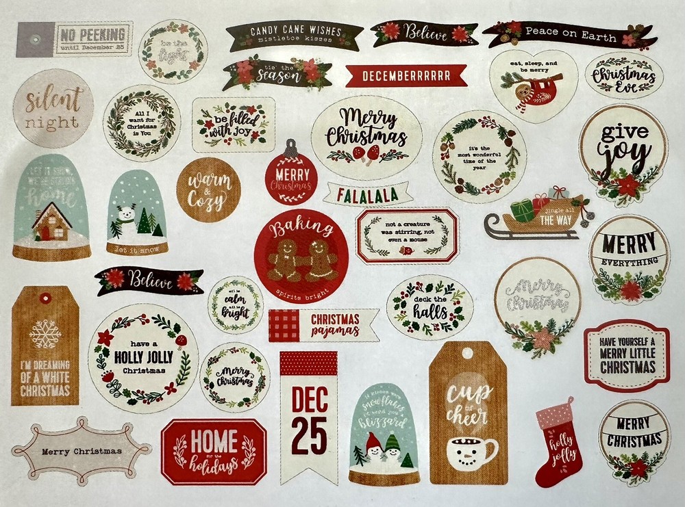 SIMPLE STORIES (MAKE IT MERRY) Paper with Embellishments - Save 65%!