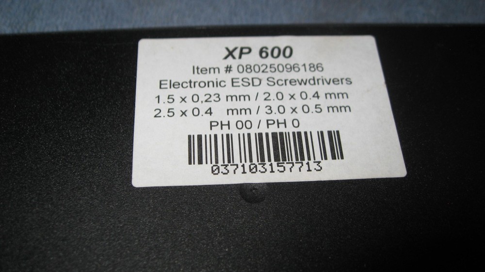 Xcelite XP600 ITEM# 08025096 186