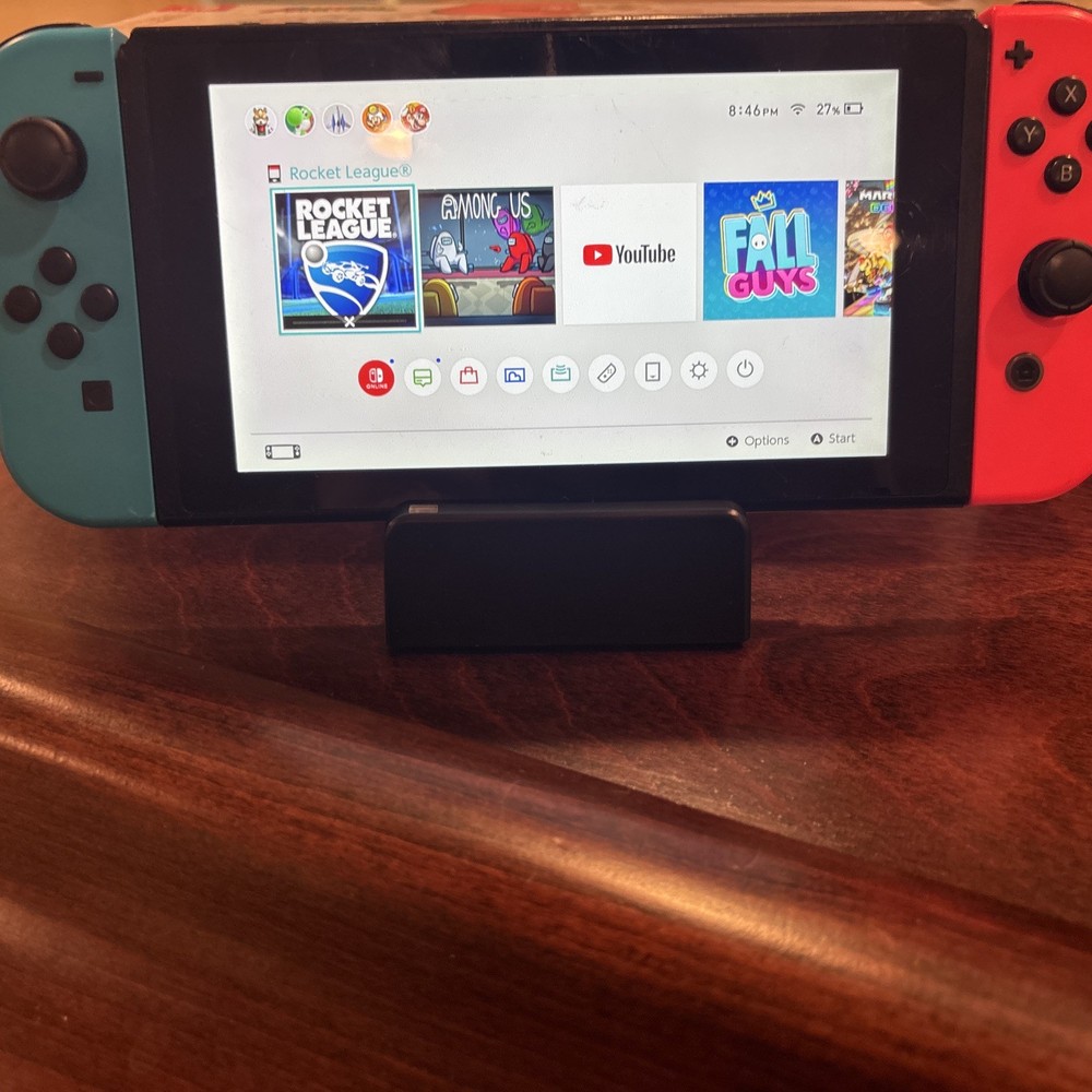 Nintendo Switch Console Joy-Con PowerA Super Mario Controller& Slim Case