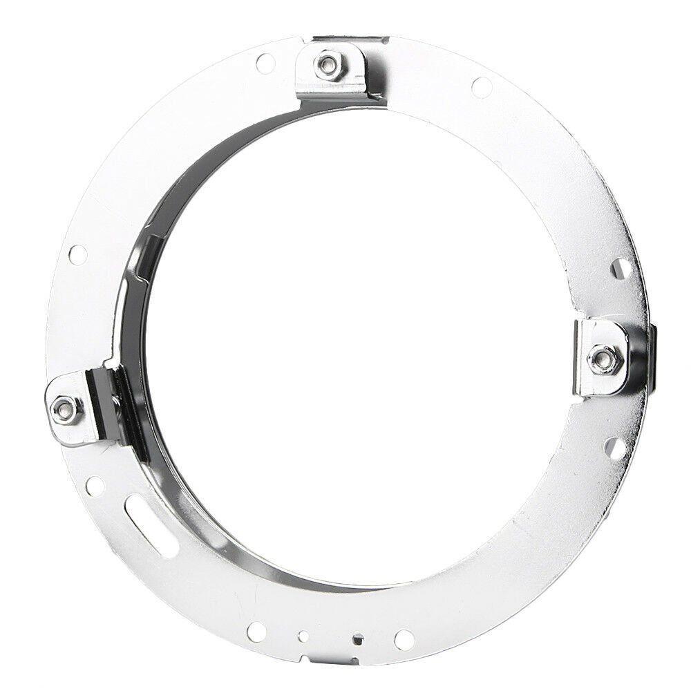 7inch Chrome Motorcycle Round LED Headlight Mounting Bracket Ring Holder Adapter