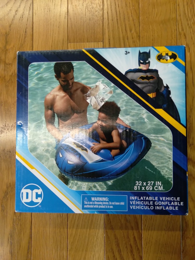 DC Inflatble Vehicle Boat Pool Float New In Box Batman