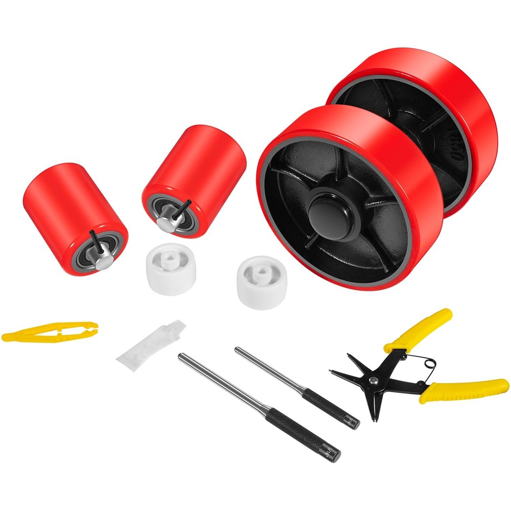 Pallet Jack/Truck Full Wheel Replacement Kit Include Installation Tool -US Stock