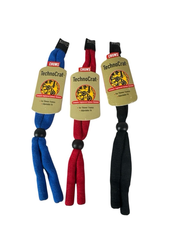 Chums Unisex Technocrat Computer Engineered Eyewear Cotton Retainer Cord 3 Pack