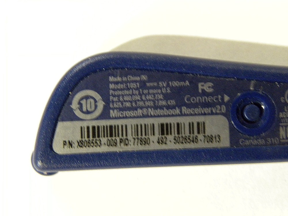 Microsoft 1051 2.4Ghz Transceiver v2.0 USB Keyboard Mouse Notebook Receiver