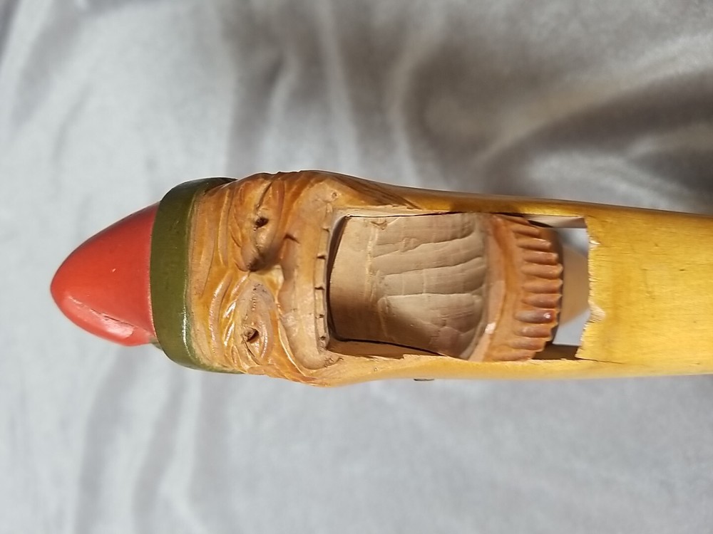 Antique Hand Carved Nut Cracker. Holiday