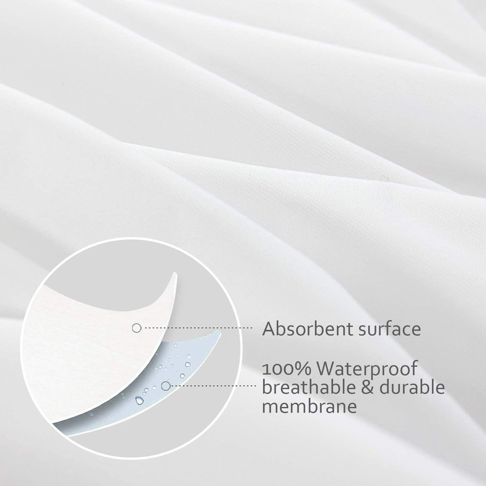 Waterproof Pillow Protector Square Throw Pillow Case Cover 22"x22" 4 Pack