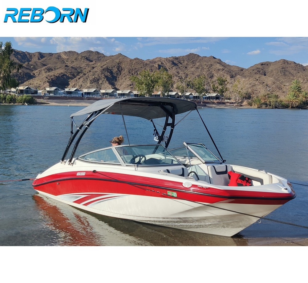 Reborn Launch Forward-facing Wakeboard Tower Polished W/ Pro3 Tower Bimini PKG