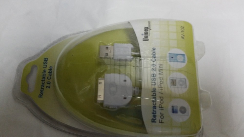 uninex retractable usb 2.0 cable for ipod ipad