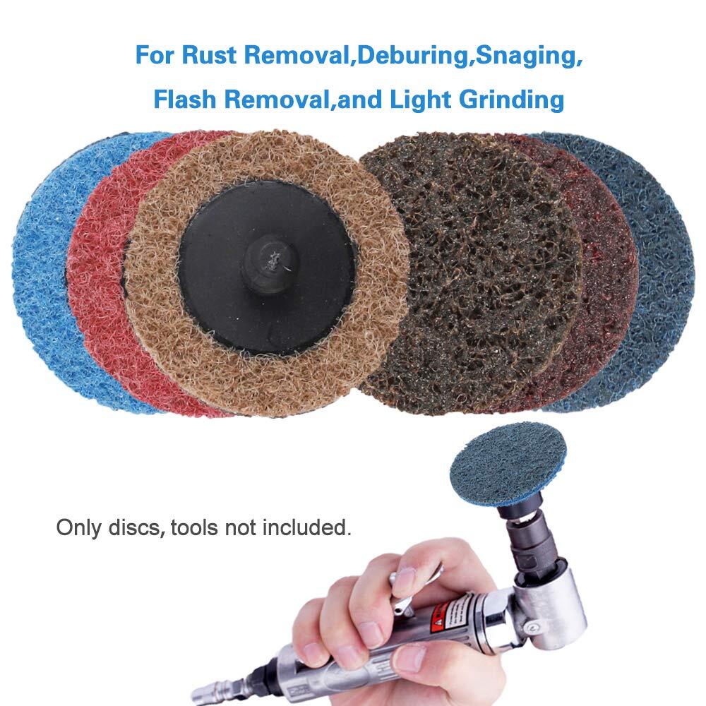 31PC 2in Roll Lock Surface Conditioning Die Grinder Sanding Disc Set with Holder