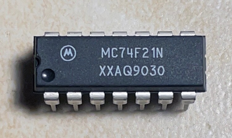 Motorola MC74F21N Dual 4 Input AND Gate - NOS