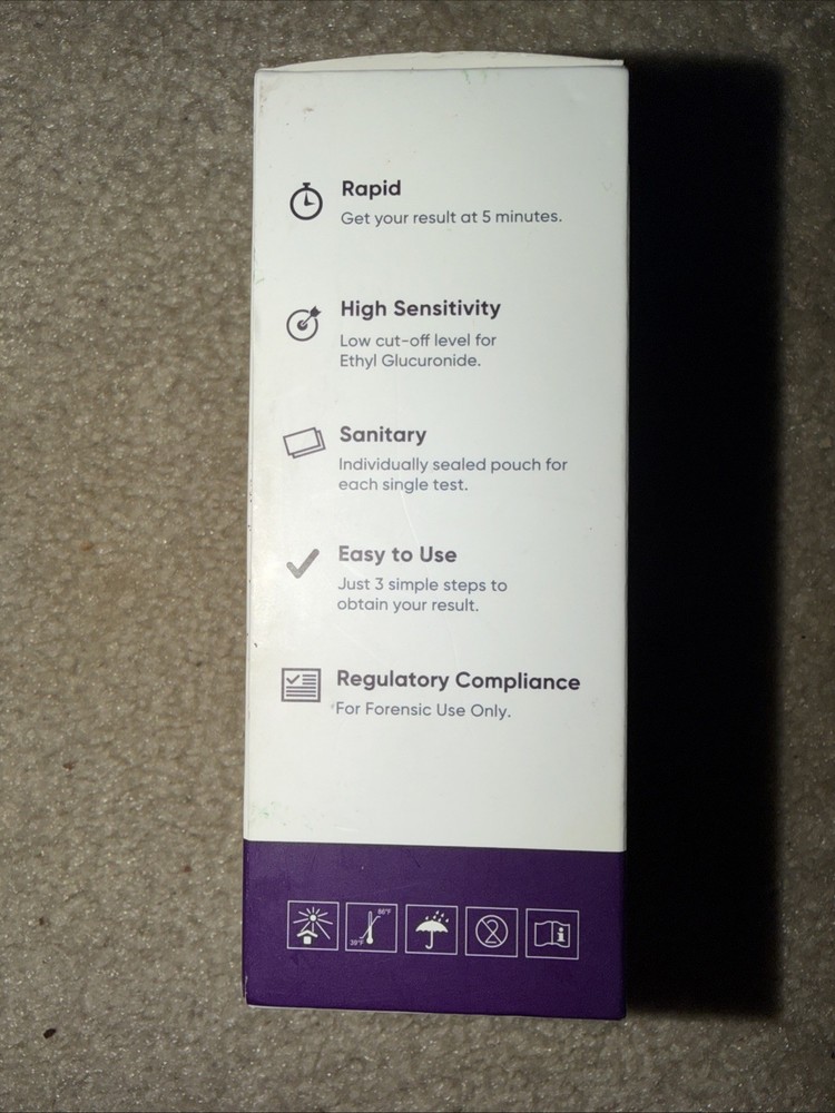 Alcohol ETG Urine Test 5 Pack - at Home Rapid Testing Dip Card Kit