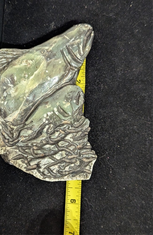 Hand Carved Leaping Salmon Nephrite?