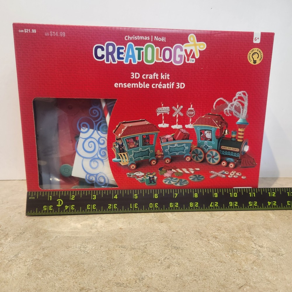 Creatology Christmas Train 3D LED Kid Craft Kit